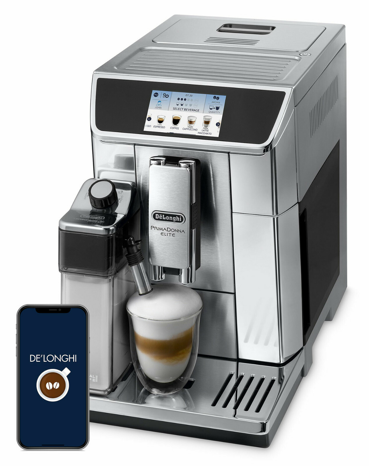 DeLonghi PrimaDonna XS エスプレッソマシン De'longhi Espresso Machine Primadonna XS - YouTube