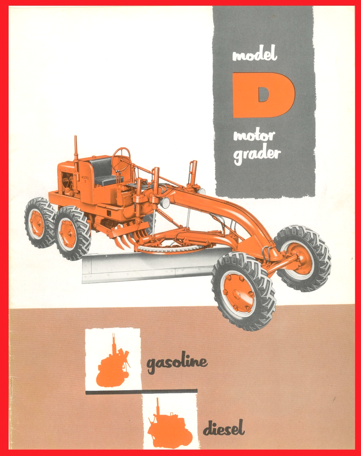 Allis Chalmers Model D Low-Cost Motor Grader Road Patrol