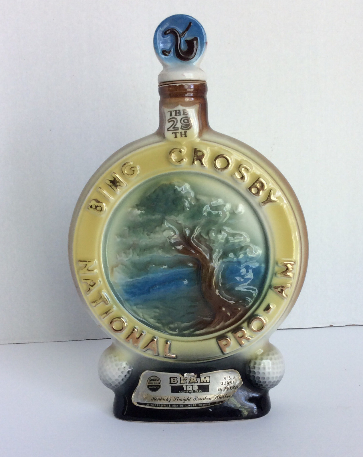 Vintage Bing Crosby National Pro-Am Jim Beam Whiskey
