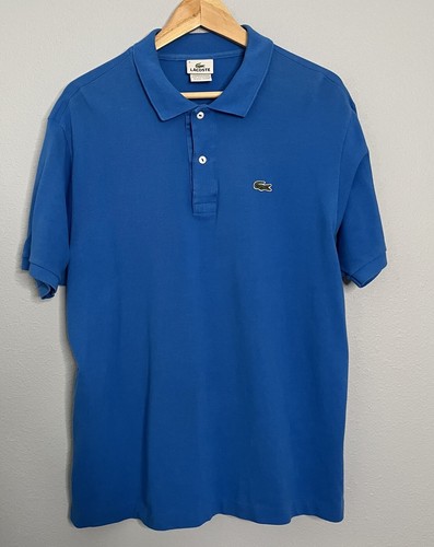 トップス FRENCH LACOSTE cotton knit polo shirt 6 Lacoste Men's Polo Size 6 L SS Knit 100%Cotton French Design