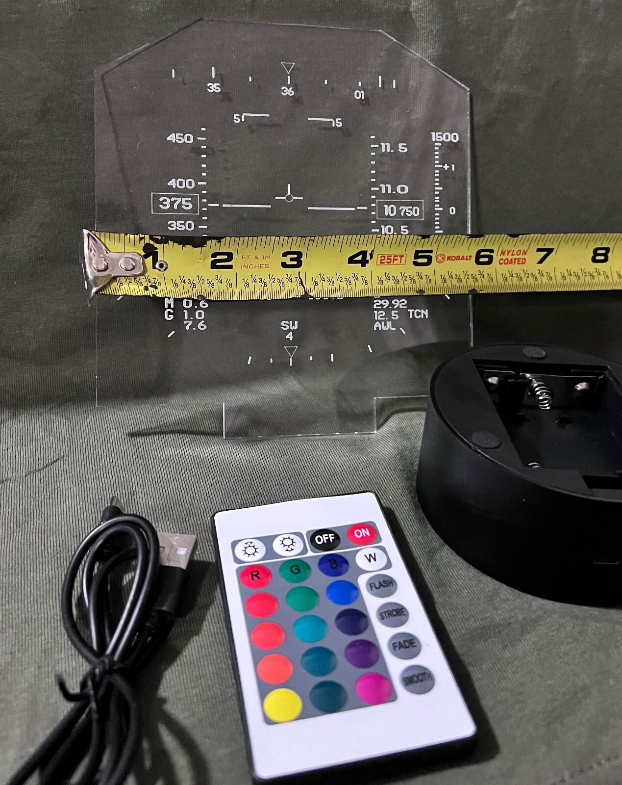 F14 Tomcat Heads Up Display -HUD- LED Light -Sign - Night Light-