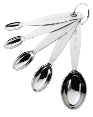Silver Measuring Spoon Set, Standard