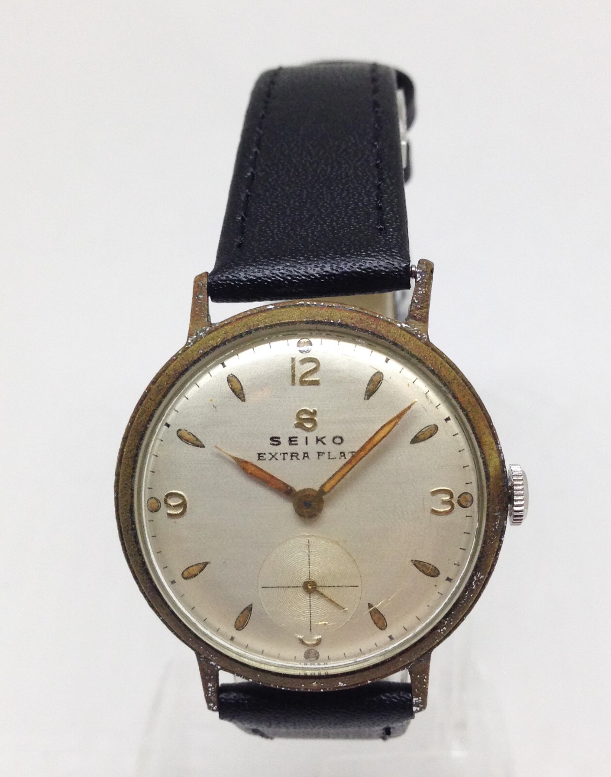 1950年代製 ☆ SEIKO EXTRA FLAT Sマーク 手巻き紳士腕時計 純正SEIKO 