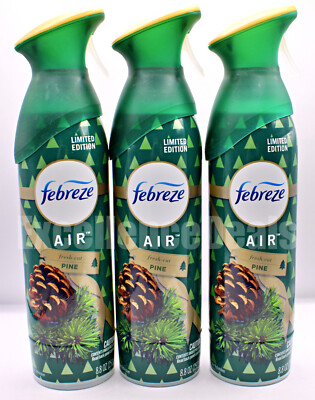 3 Count Febreze Air Limited Edition FRESH-CUT PINE Scent - BUY MORE & SAVE!