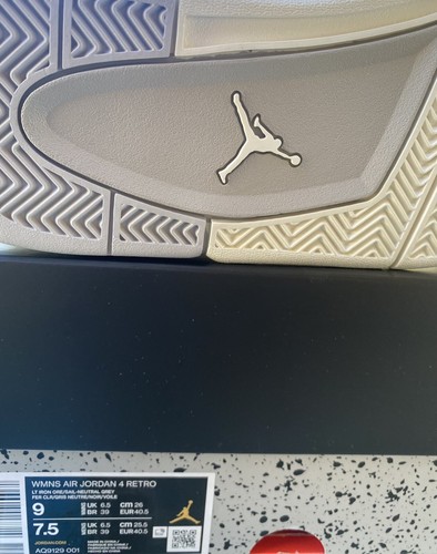 Pre-owned Jordan 4 Frozen Moments All Sizes 11w, 10.5w, 9.5w, 9w, 8.5w, 8w, 7.5w, 7w, 6.5w In Gray