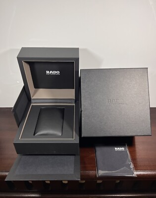 RADO Empty Genuine Watch Display Box Completed with Outer Box & Polishing Cloth