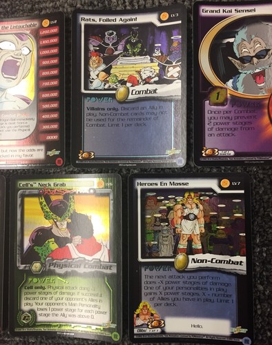 Dragon Ball Z Lost Villain Subset Complete Limited FOIL Rare Promo Lot