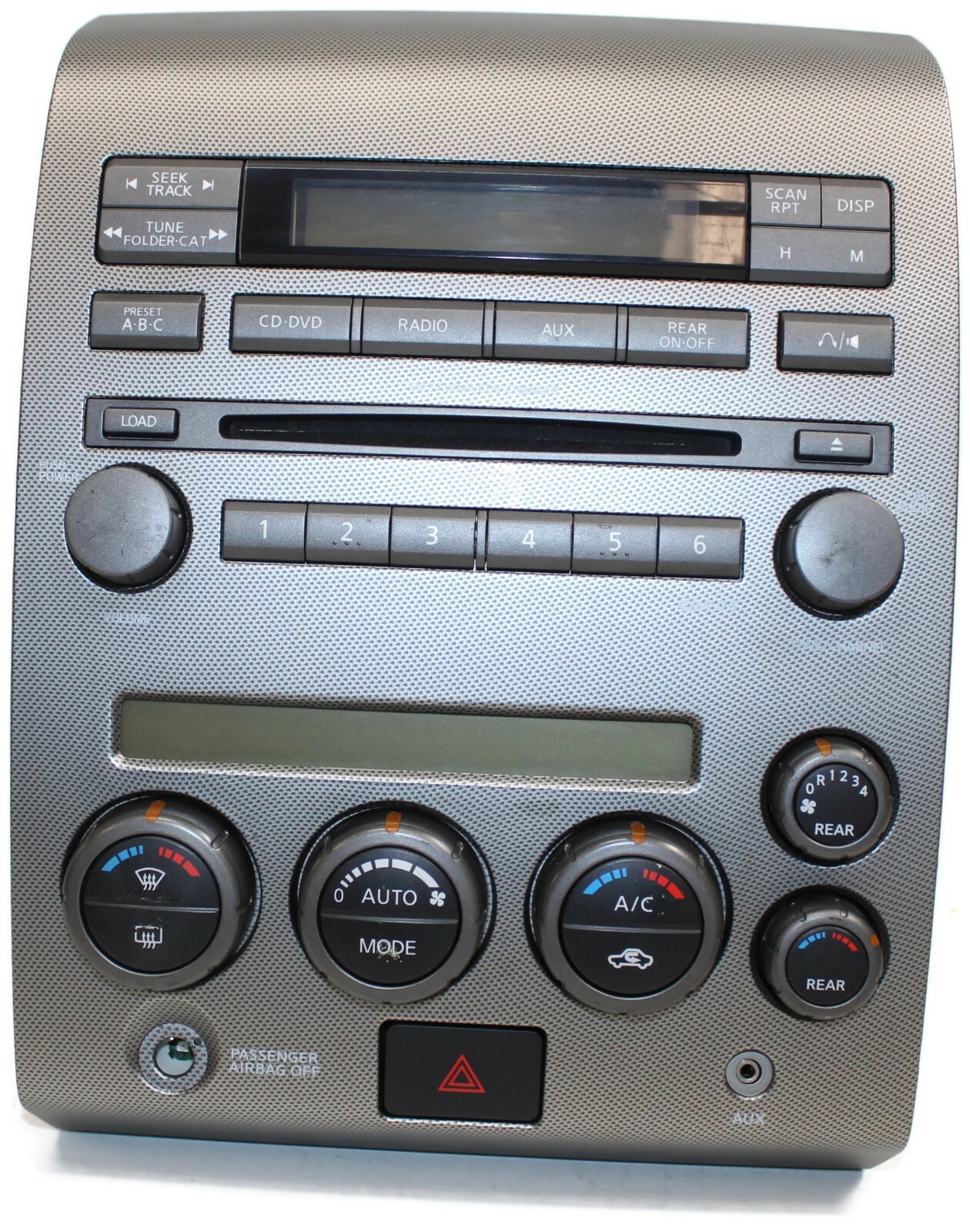 Celsius画面 2006-2007 Nissan Armada Titan HVAC Control Panel Radio
