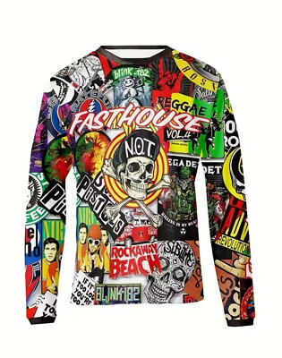 Fasthouse Motocross Dirt Bike Bicycling Clothing Shirt Jersey Men s Size X-Large