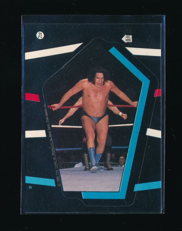 Andre The Giant 1985 Topps Wwf Sticker #21 Wwe Hof Legend