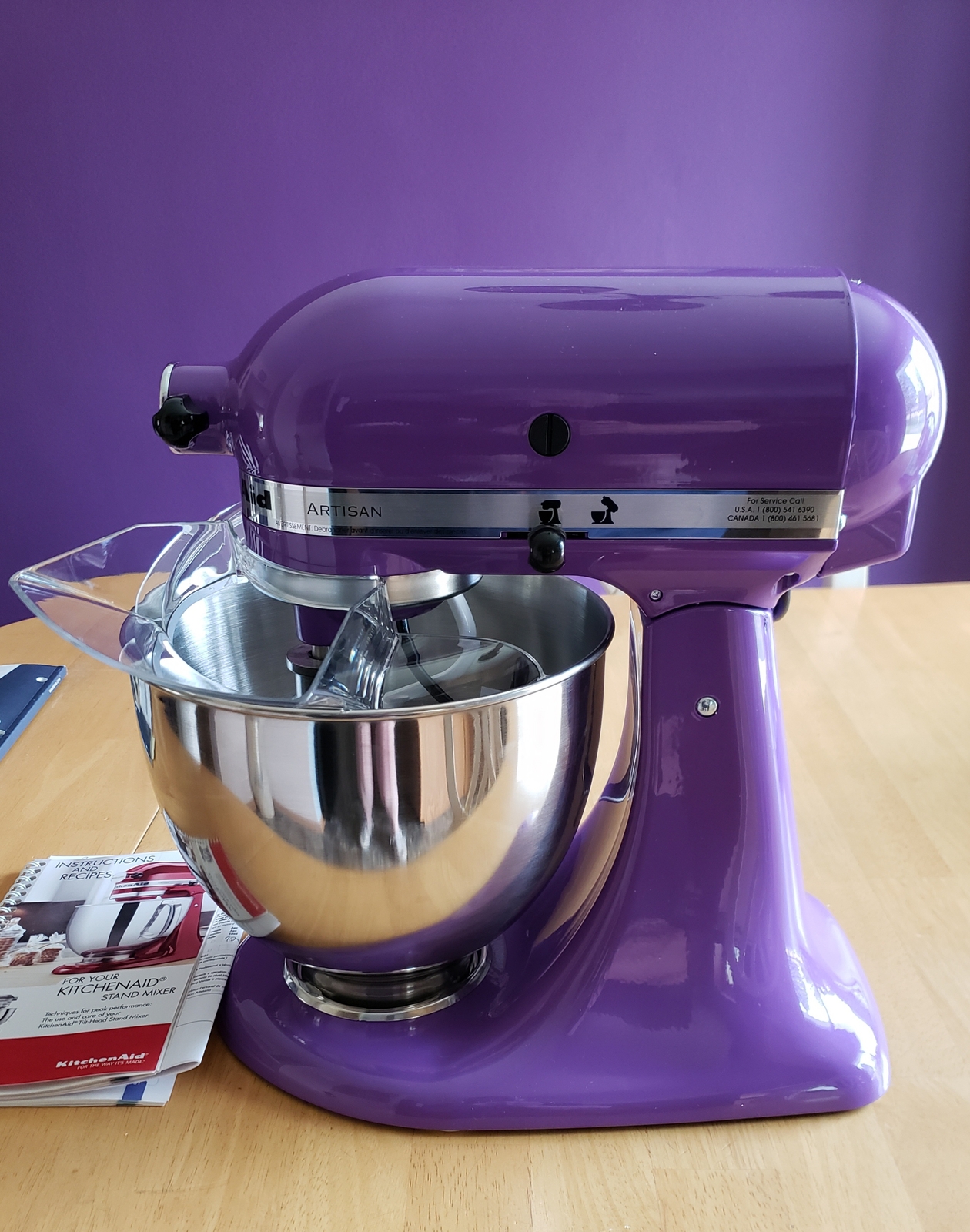 purple kitchenaid hand mixer