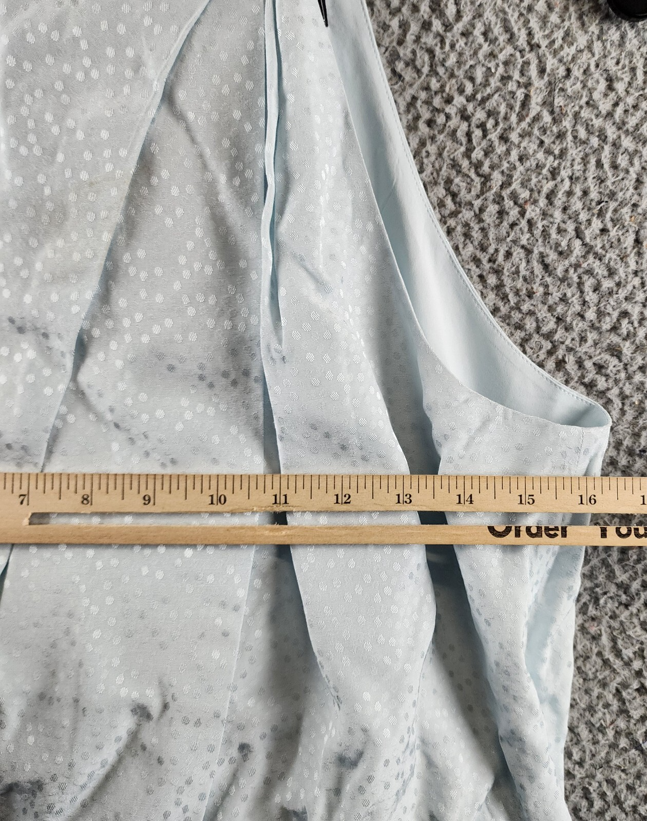 BCBGMAXAZRIA Halter Neck Sleeveless Overdraped Side Tie Top Women's M Blue - Picture 8 of 17