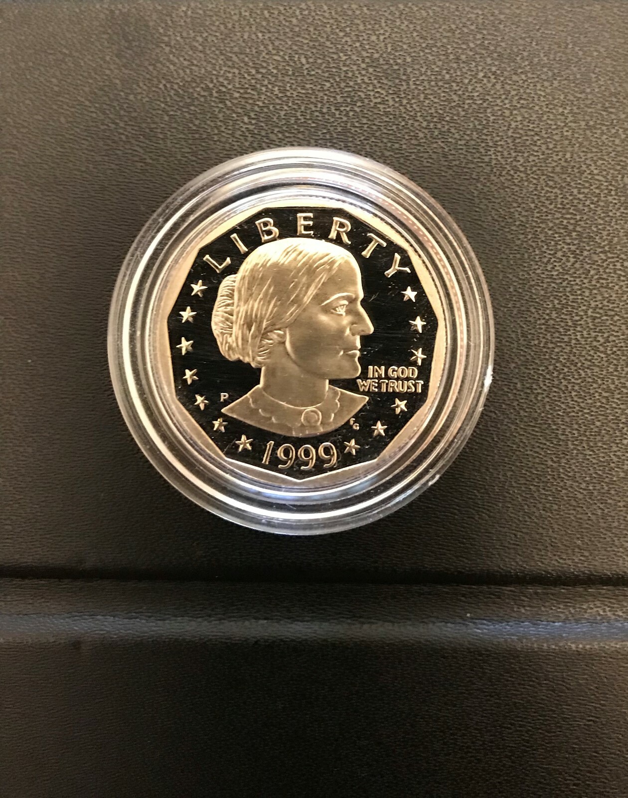 1999-P Susan B. Anthony Proof Dollar with BOX and Certificate of Authenticity