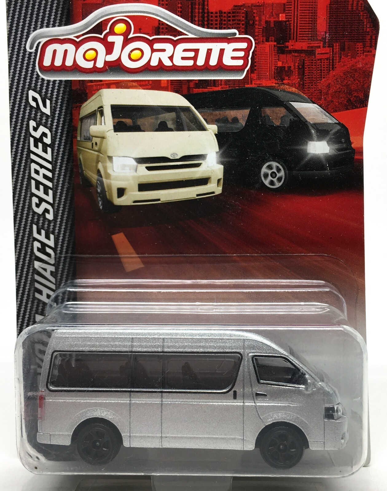 Majorette Toyota Hiace Series 2 Metallic Silver 1:69 (3