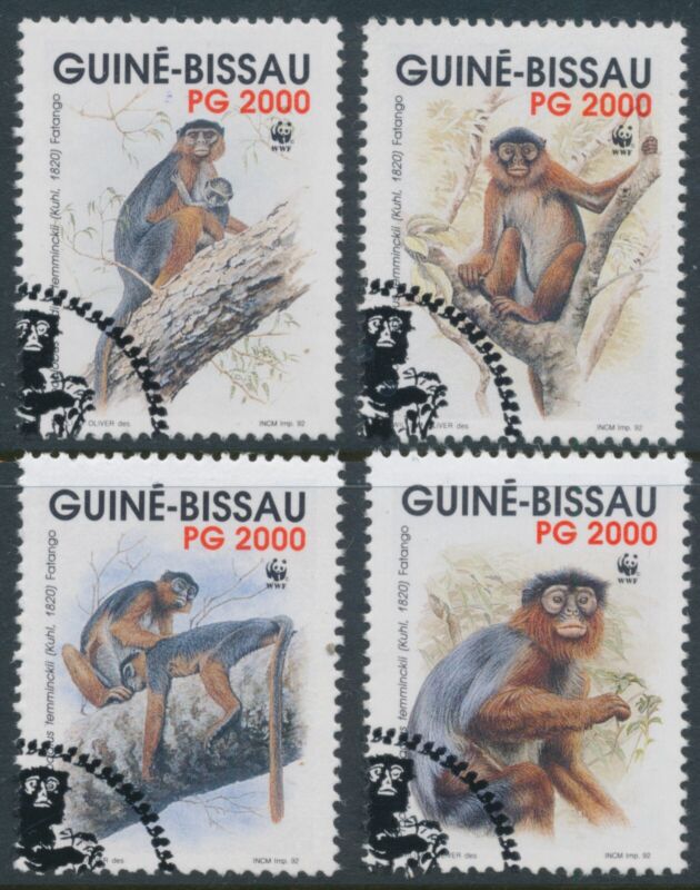 WWF Guinea-Bissau Fine Used Mi 1185 - 1188