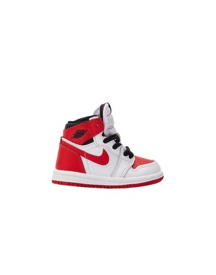 Toddlers Jordan 1 Retro High OG Heritage Wht/University Red-Blk (AQ2665 161)