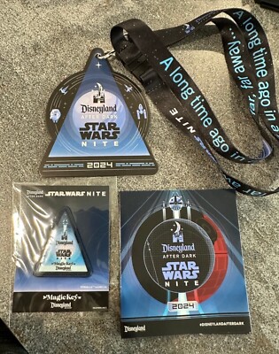 Disneyland Star Wars Nite 2024 Magic Key Patch * Event Map * Lanyard ~ EXCLUSIVE