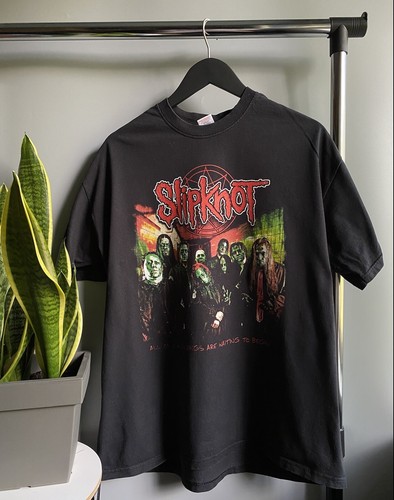 Vintage 2005 Slipknot “The Subliminal Verses” Tour T Shirt Size XL Rock  Band Tee