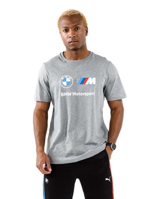 

Мужская футболка Puma Medium Grey Heather BMW MMS ESS Logo, Серый