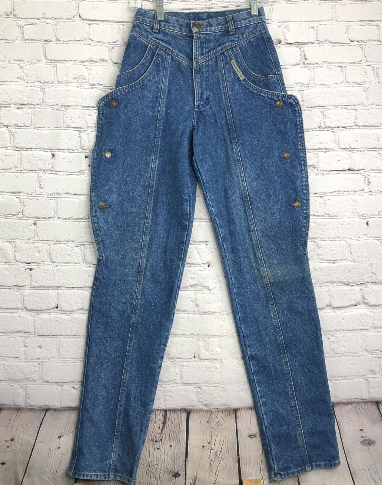 VTG Rockies Jeans Women 29/9 (Fits 26/3) Flaps Button Leg
