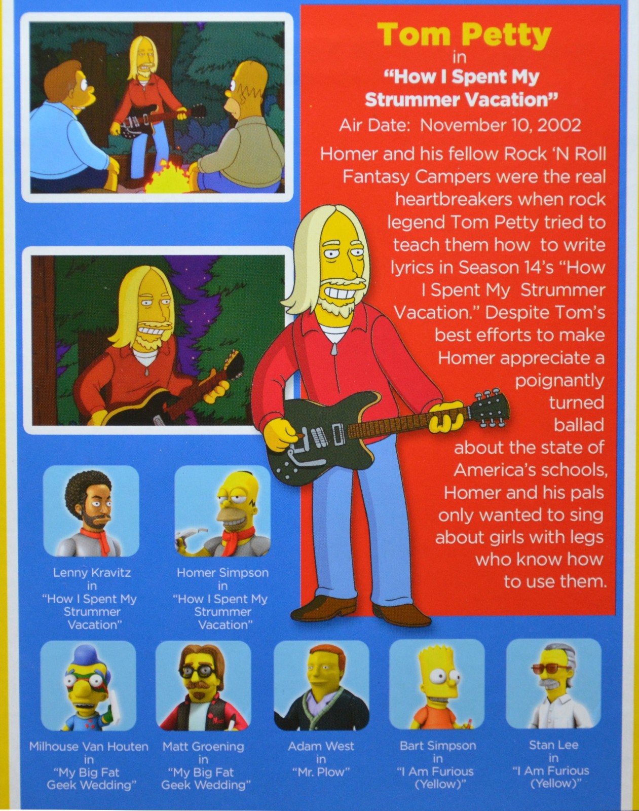Tom Petty Action Figure - Simpsons Greatest Guest Stars - Season 14, Episode 2