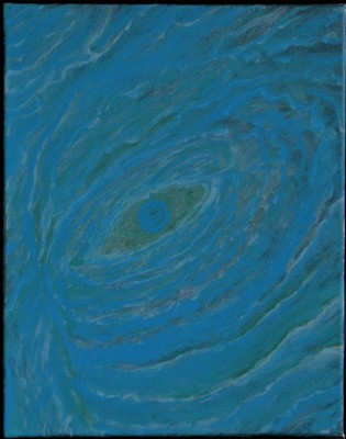 Painting: ''Drowning in Your Eye'' Acrylic on Canvass 11'' by 14''
