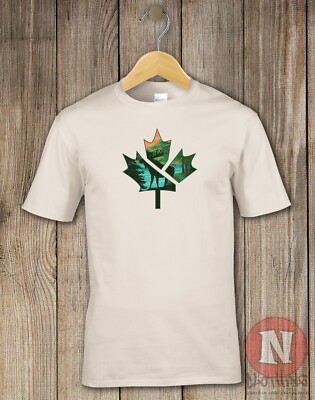 Maple leaf T-shirt moose nature great outdoors graphic print tee