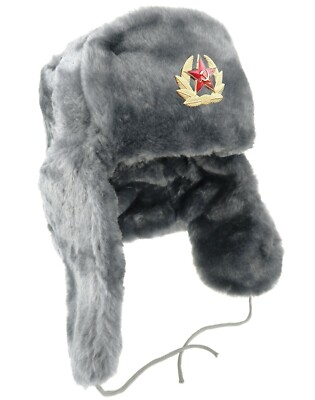 Ushanka ★ Russische Wintermütze Fellmütze Schapka Uschanka ★ Шапка-ушанка