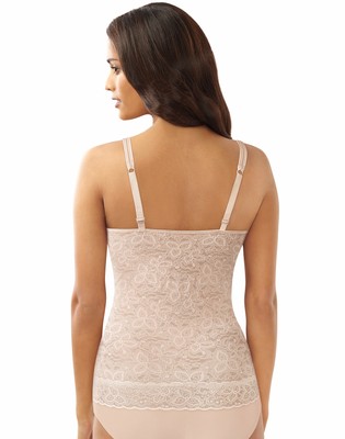 Bali Lace 'N Smooth Camisole Top Shapewear Firm Control Top Tank Shaper 8L12