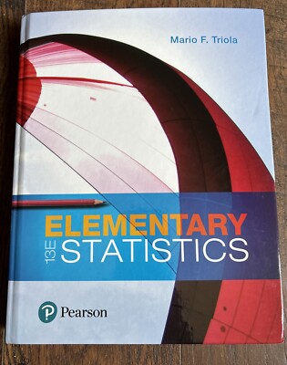 Elementary Statistics (13th Edition) - Hardcover By Triola, Mario F.