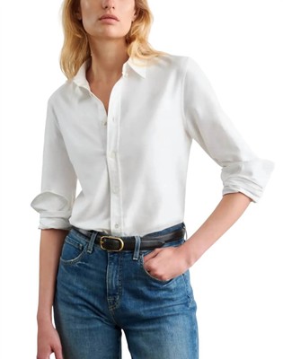 Pre-owned Nili Lotan Dyllan Shrunken Shirt In White - Size M