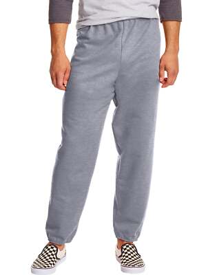 Hanes Men Sweat Pants ComfortBlend EcoSmart Gym Sport Workout Fleece Elasticized