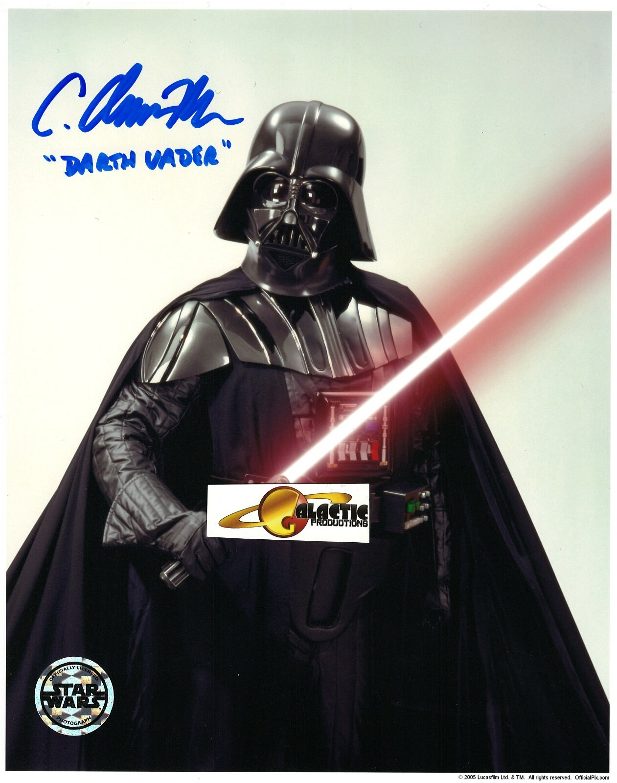 Star Wars Darth Vader　メッセージ&直筆サイン Star Wars Darth Vader メッセージ&直筆サイン Vintage Darth