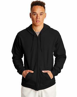 Hanes Full Zip Hoodie Sweatshirt Mens ComfortBlend EcoSmart Hood Pockets S-3XL