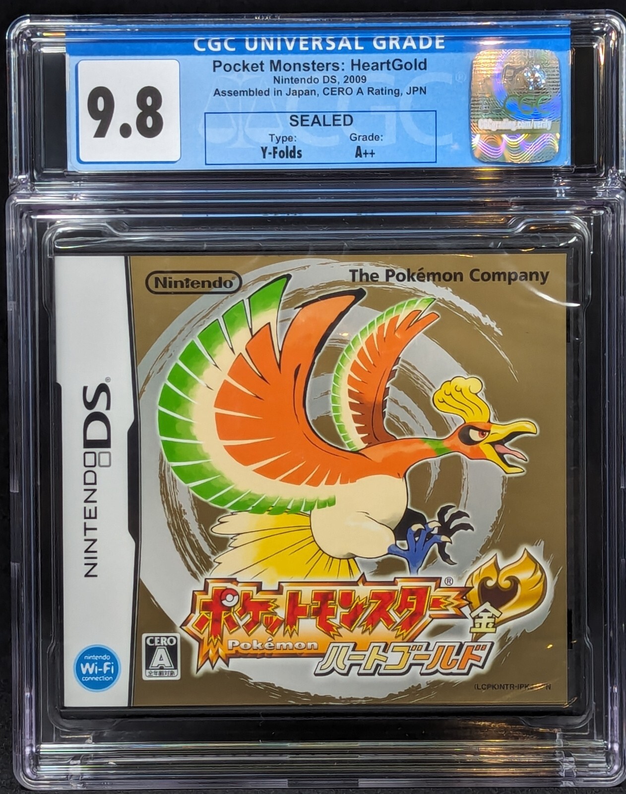 CGC 9.8 A++ Pokemon Heartgold Version 2009 Ho-Oh Japanese CGC 9.8 A++ Pokemon Heartgold Version 2009 Ho-Oh Japanese