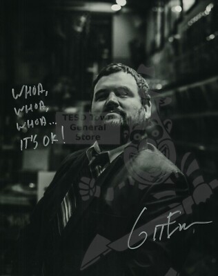 Signed Custom Baron Von Flanagan GitEmSteveDave 8x10 photo w/Top Loader TESD