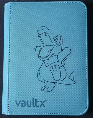 Vault X Zip Binder 4 Tasche Album Pokémon Custom Totodile