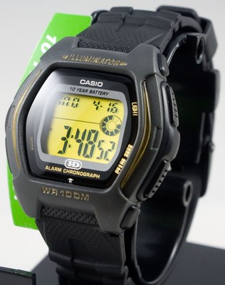 casio mens digital 100m wr sport 10 year battery watch hdd600g