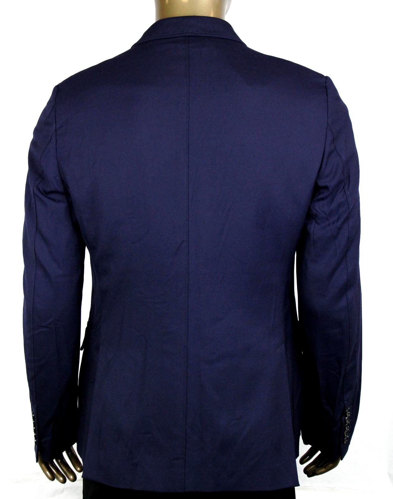 Pre-owned Gucci $1860  Men's Blue Poly/wool/elastane Formal Jacket 2 Buttons 398953 4379