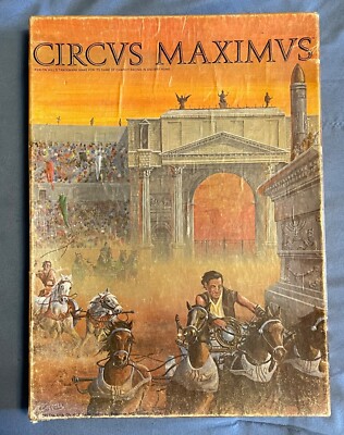 Circus Maximus Avalon Hill 1980 Board Game of Chariot Racing in Ancient Rome
