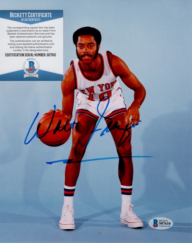 walt frazier autograph