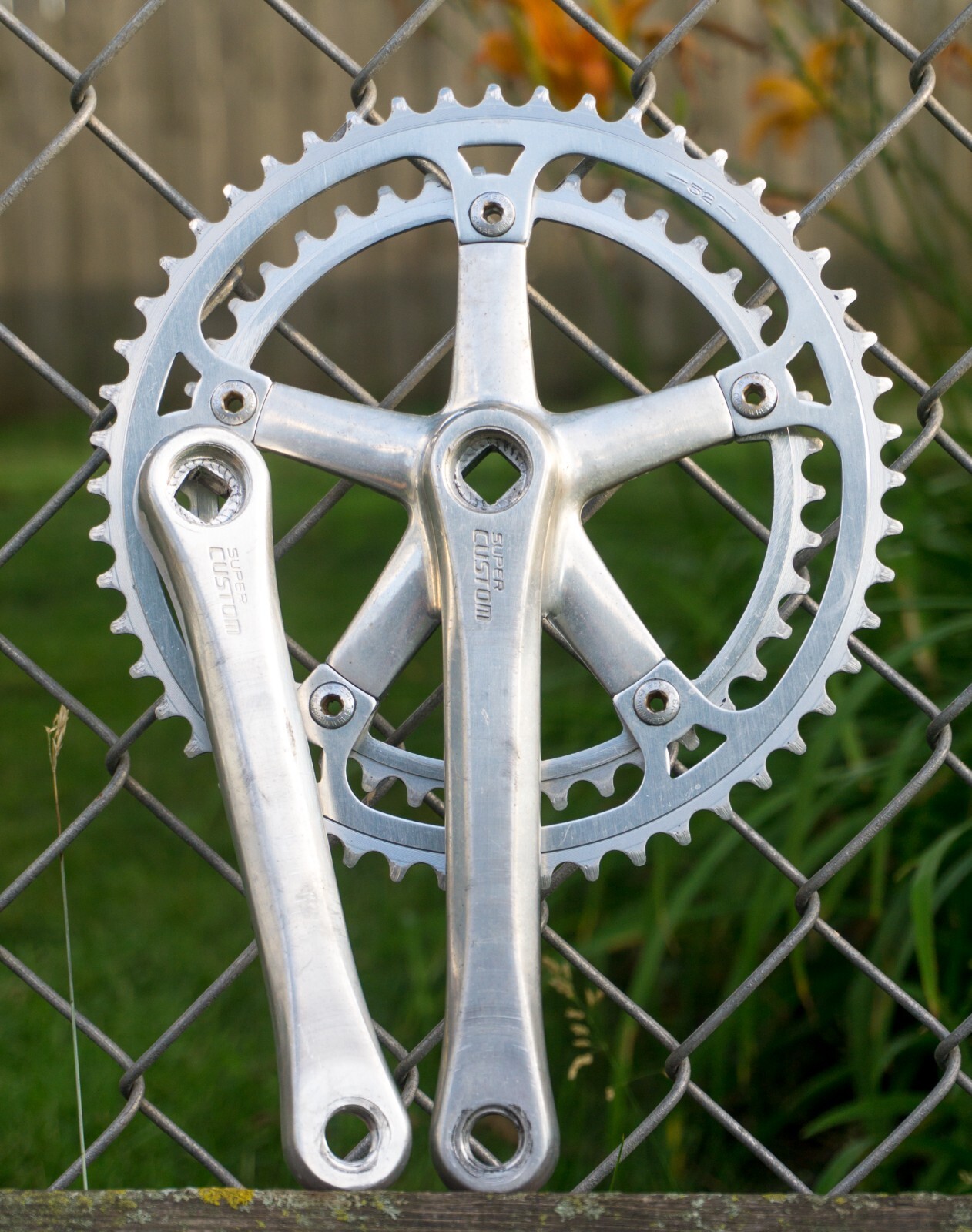 Vintage Sakae Crankset Super Custom SR 144 BCD 170 Square Vintage Sakae Crankset Super Custom SR 144 BCD 170 Square