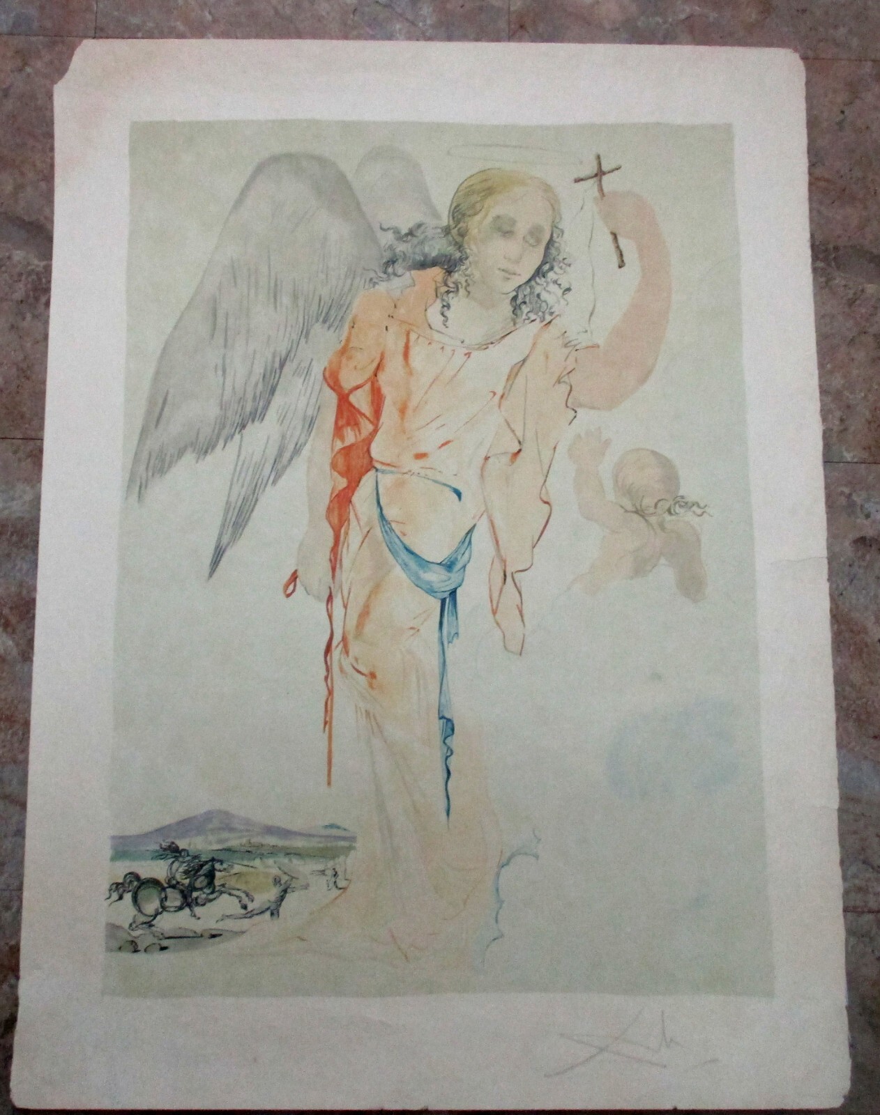 Salvador Dalí 【神曲】 lithograph 証明書 Salvador Dalí 【神曲】 lithograph 証明書 - メルカリ