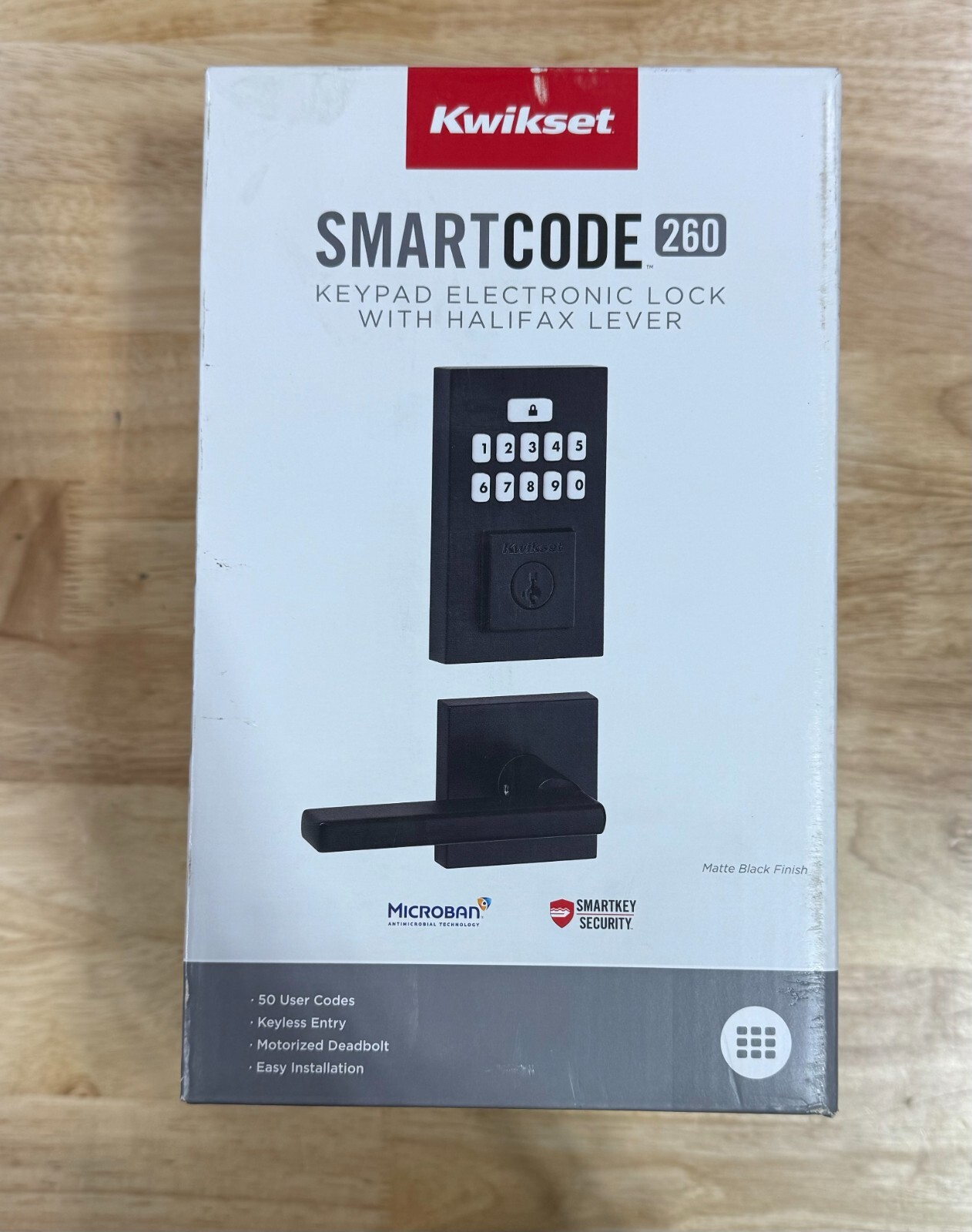 Kwikset SmartCode 260 Keypad Electronic Lock Halifax Lever