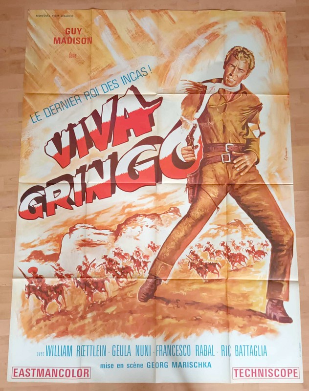 Viva Gringo (Western) - Guy Madison, Fernando Rey - Affiche CinÃ©Ma 120x160 Cm