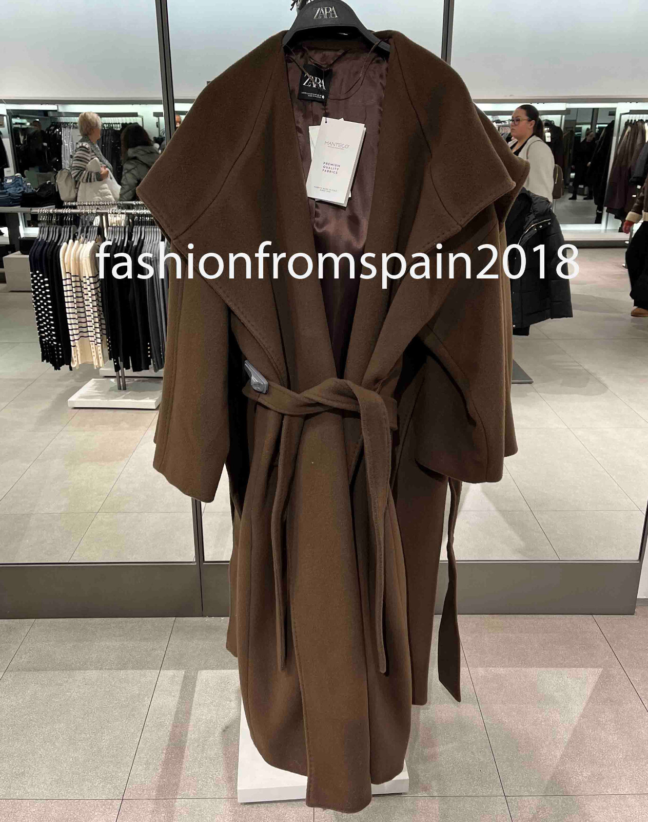 ZARA ZW COLLECTION MANTECO ウールブレンドベスト L ZARA NEW WOMAN ZW COLLECTION MANTECO WOOL BLEND COAT WITH