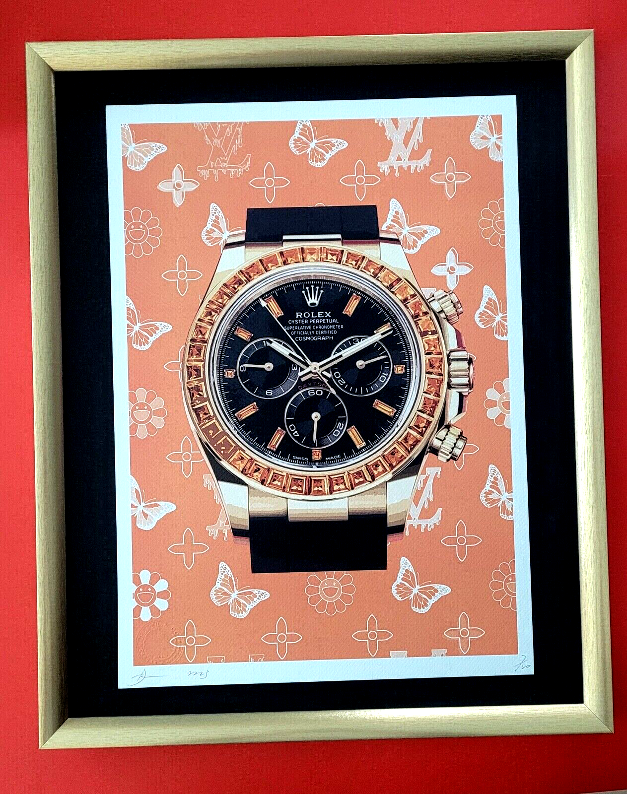コレクション death nyc DEATH NYC Hand Signed LARGE Print Framed 16x20in COA