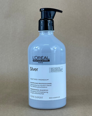 L'oreal Silver Violet Dyes + Magnesium Neutralizing & Brightening Shampoo 16.9oz