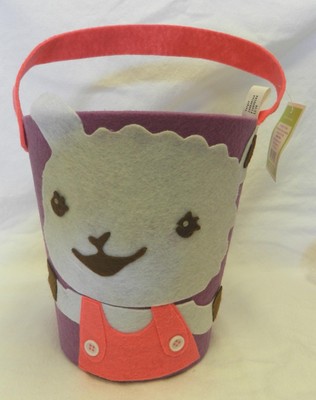 Purple Sheep Easter Felt Basket Disney Princess Egg Decorating Pink Grass Kit