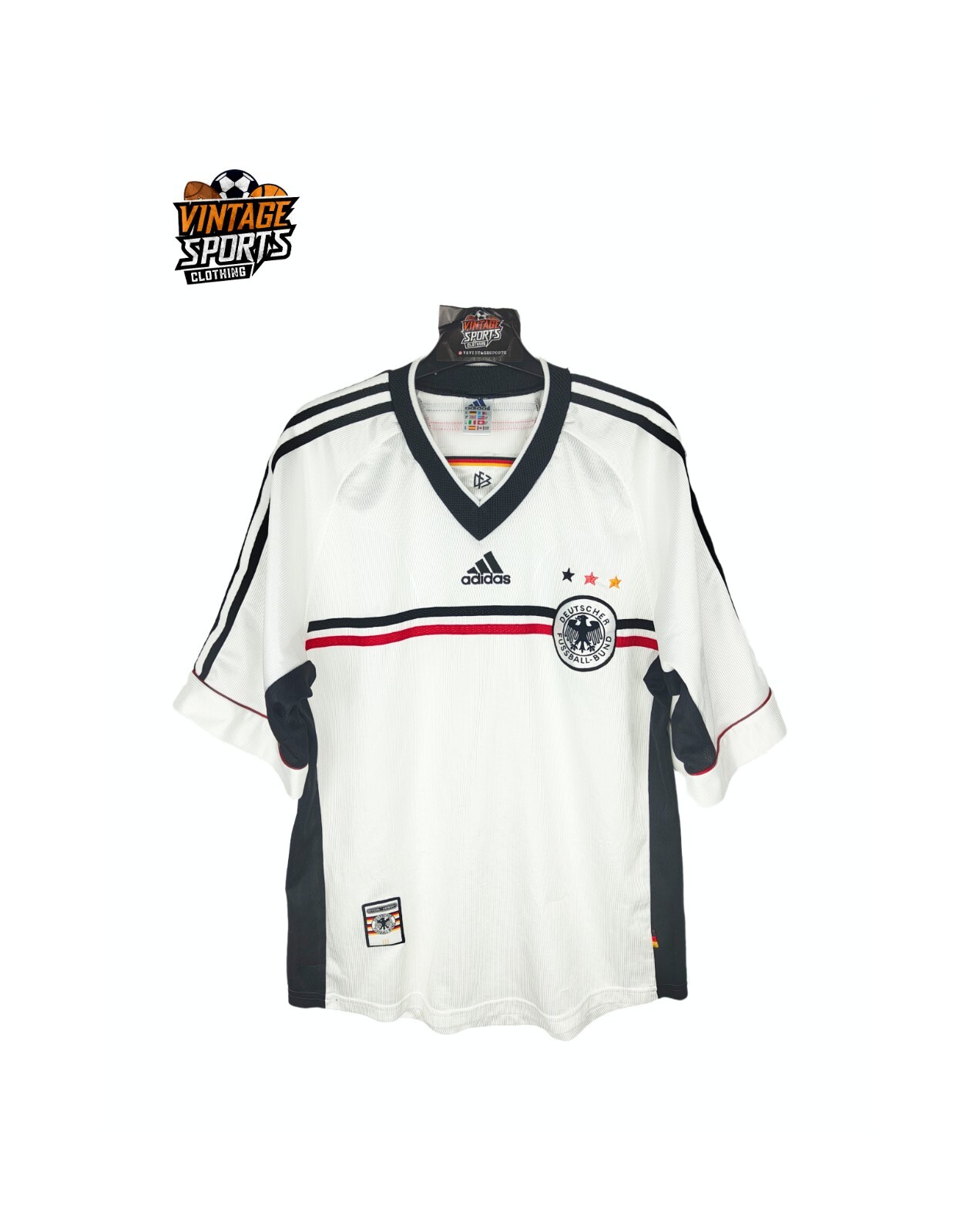 adidas 1998年 ドイツ代表 ホーム ウェア Rare Vintage Adidas Germany 1998 Home Soccer Jersey Mens M